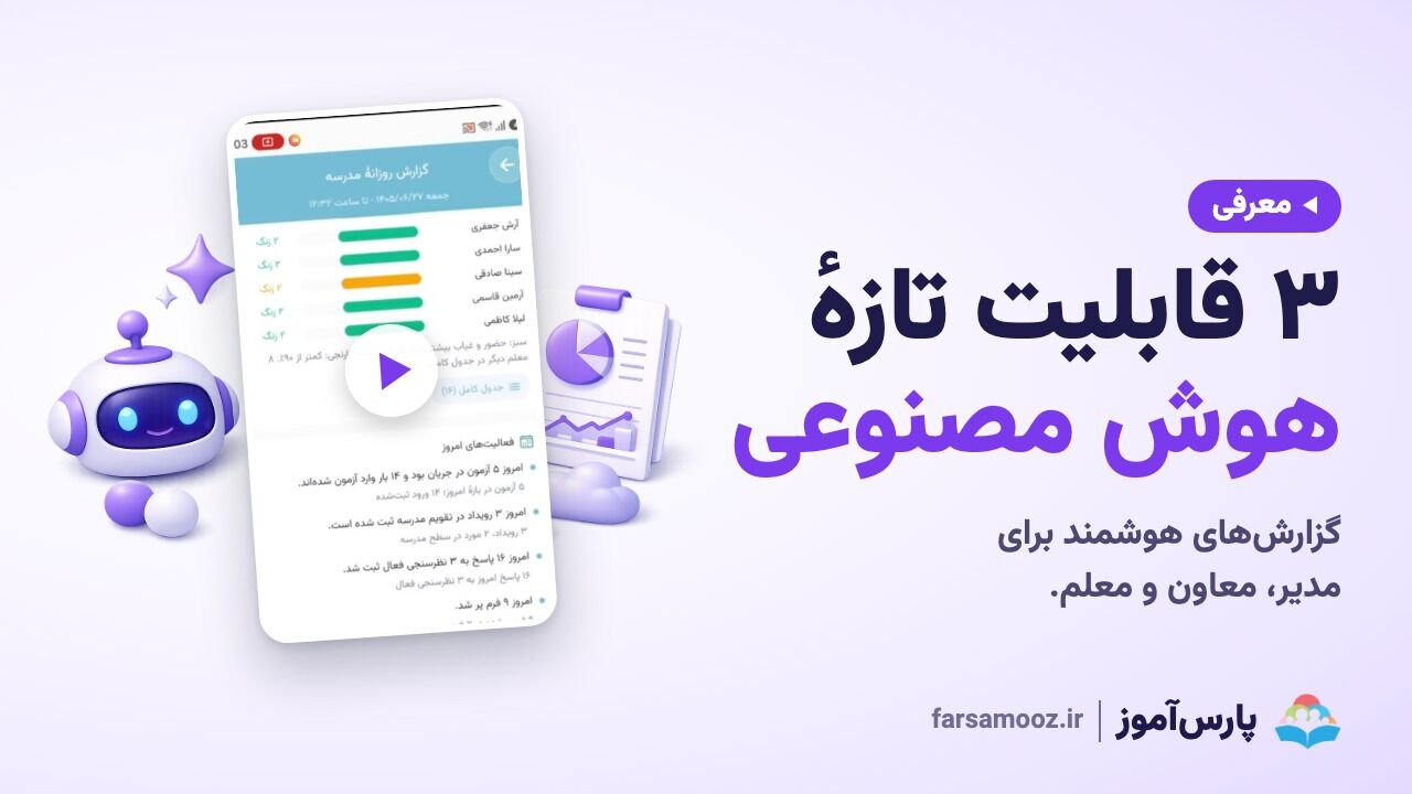سه گزارش هوش مصنوعی: مدرسه، دانش‌آموز و کلاس